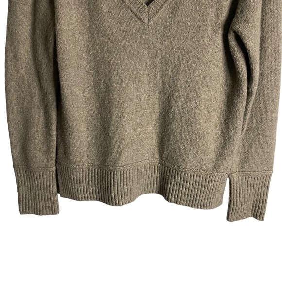 Cynthia Rowley Women's Tan V-Neck Knit Sweater - Picture 3 of 7